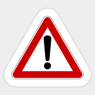 Warning Sign Sticker